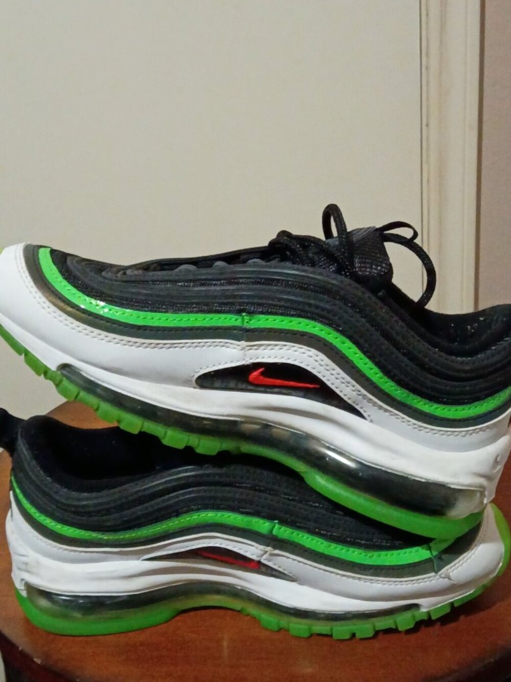 Nike Air Max 97 'City Pride Dallas Home' Black Green Sneaker CI4427-001 Size 4Y - Picture 11 of 14